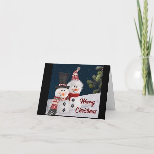 TARJETA **NOSOTROS** LES DESEAMOS UNA MUY FELIZ NAVIDAD (Anverso)