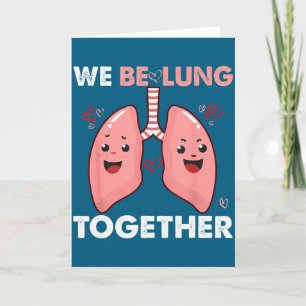 Tarjeta Nosotros respiramos juntos Feliz día de San Valent
