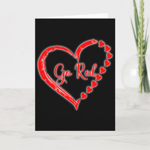 Tarjeta Nosotros Usamos Rojo En Febrero Vamos Rojo Concien