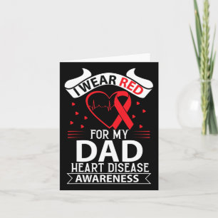 Tarjeta Nosotros usamos rojo para papá en febrero Concienc