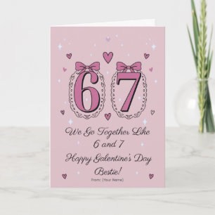 Tarjeta Nosotros Vamos Junto Como 6 y 7 Diseño de Galentin