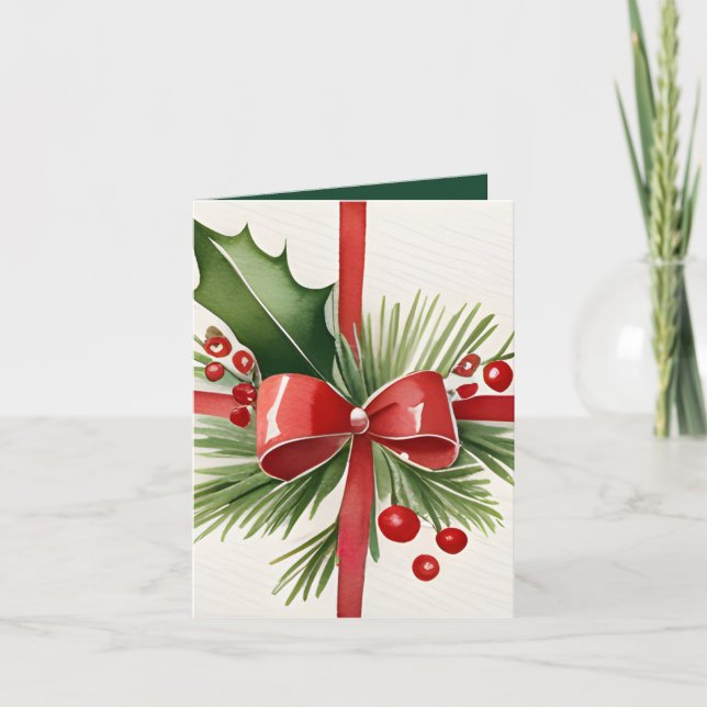 Tarjeta Nostalgia envuelta en carta de Navidades de amor (Anverso)