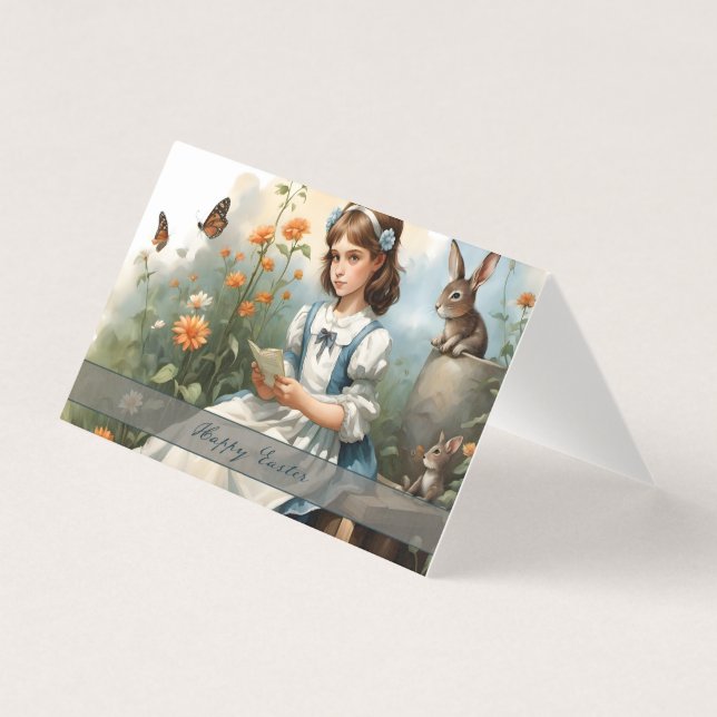 Tarjeta Nostálgico Idyll de Pascua (Anverso)