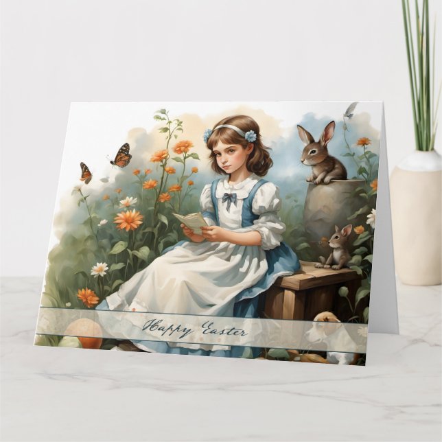 Tarjeta Nostálgico Idyll de Pascua (Anverso)