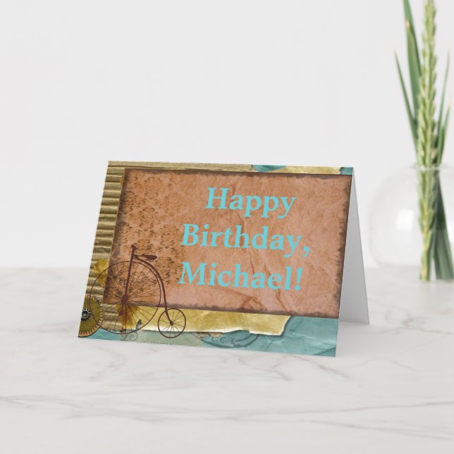 Tarjeta Nostálgico personalizado que completa un ciclo la (Anverso)