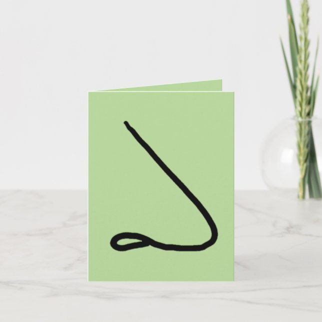 Tarjeta Nosy apenas porque hola pensando en usted carde (Anverso)