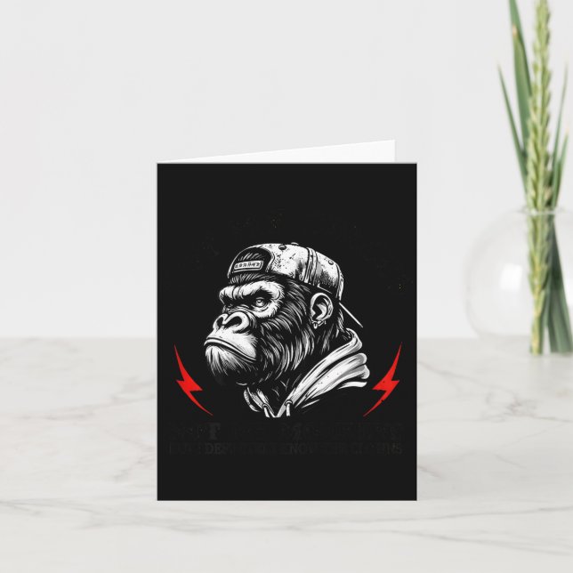 Tarjeta Not My Circus Not My Monkeys I Know All The Clowns (Anverso)