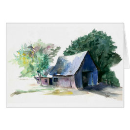 Tarjeta - nota - escena de Barn