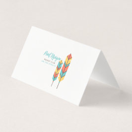 Tarjeta Notas dobladas de Nipigon Feathers