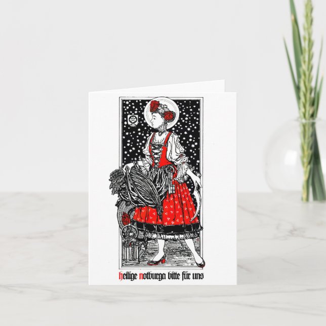 Tarjeta Notburga de Rattenberg Notecard (Anverso)