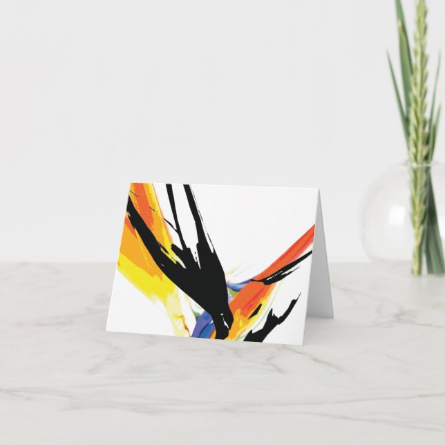 Tarjeta Note Card_Bird of Paradise art (Anverso)