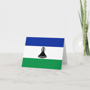 Tarjeta Noteca de la bandera de Lesotho