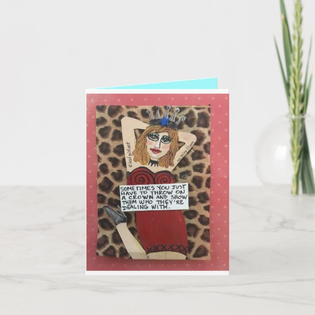 Tarjeta notecard-A VECES SÓLO TIENES QUE (Anverso)