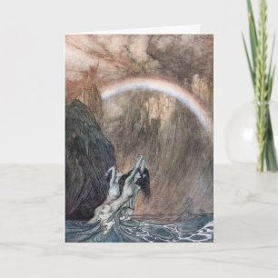 Tarjeta notecard adaptable, doncellas de Rackham Rhin