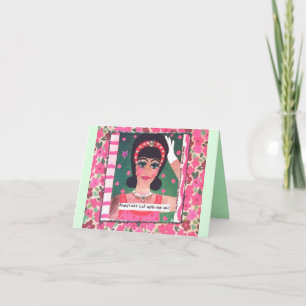 TARJETA NOTECARD-ALWAYS TARDE PERO DIGNO DE LA ESPERA