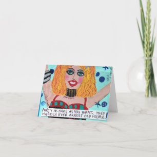 TARJETA NOTECARD-APENAS DETIENEN A TODOS LOS VIEJOS.