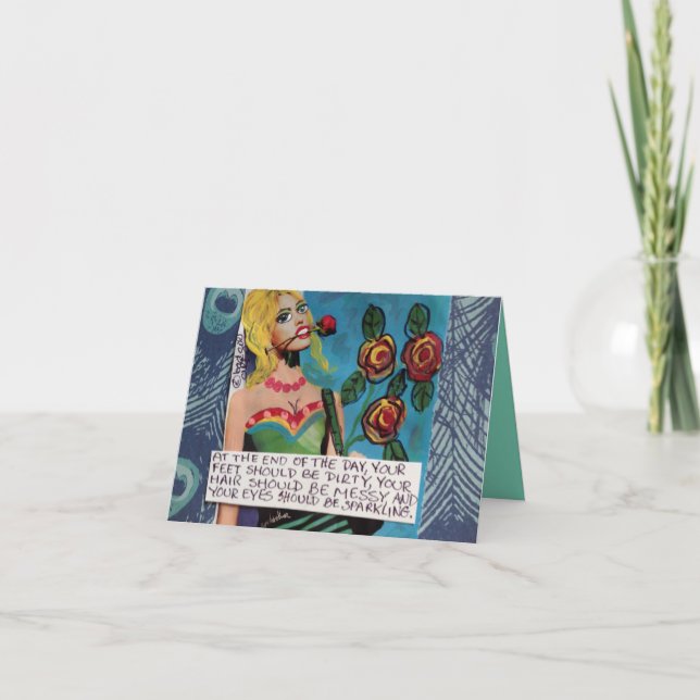 TARJETA NOTECARD-AT EL FINAL DEL DÍA (Anverso)