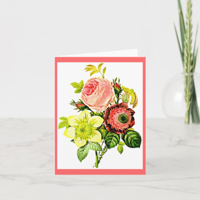 Tarjeta Notecard-Botanicals-Pedro José Redoute 5 (Anverso)