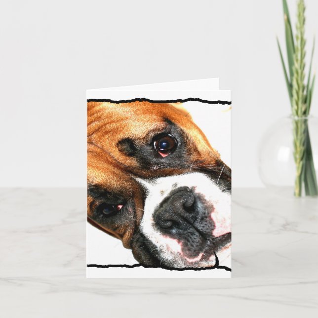 Tarjeta Notecard boxer (Anverso)