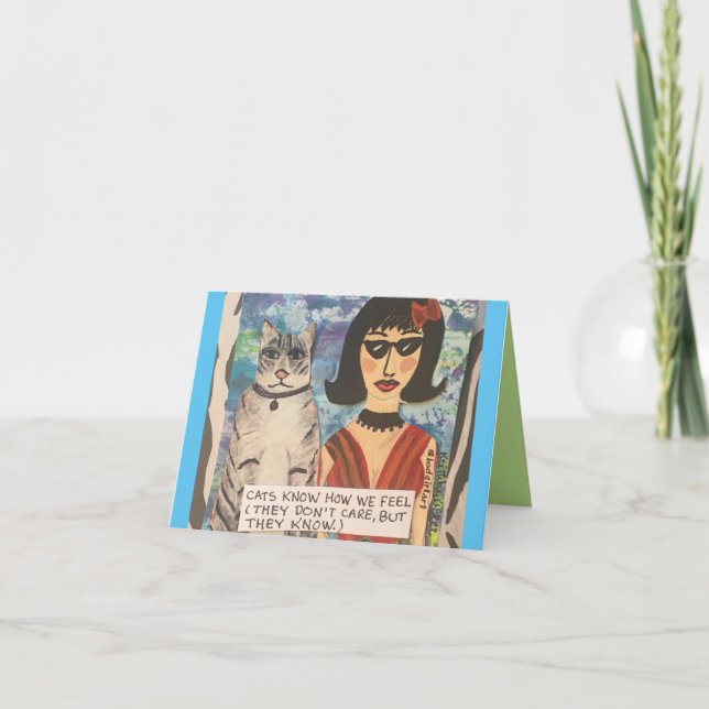 TARJETA NOTECARD-CATS SABEN SENTIMOS (Anverso)
