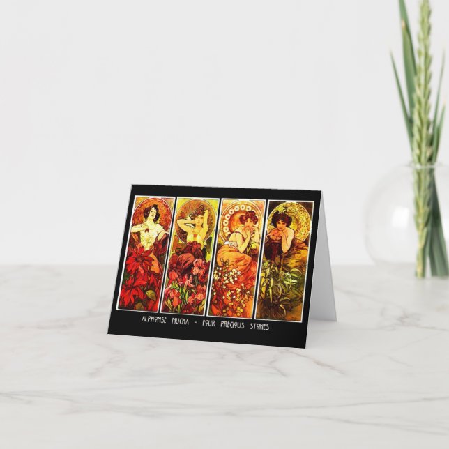 Tarjeta Notecard-Clásico/Vintage-Mucha 13 (Anverso)