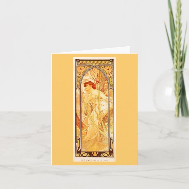 Tarjeta Notecard-Classic/Vintage-Mucha 5 (Anverso)