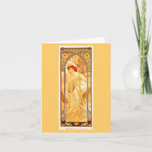 Tarjeta Notecard-Classic/Vintage-Mucha 5