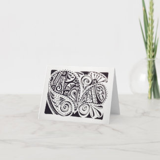 Tarjeta Notecard con diseño