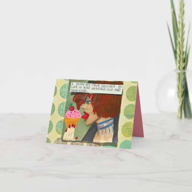 TARJETA NOTECARD-CREO QUE MI VERDADERO LLAMADO EN LA VIDA (Anverso)