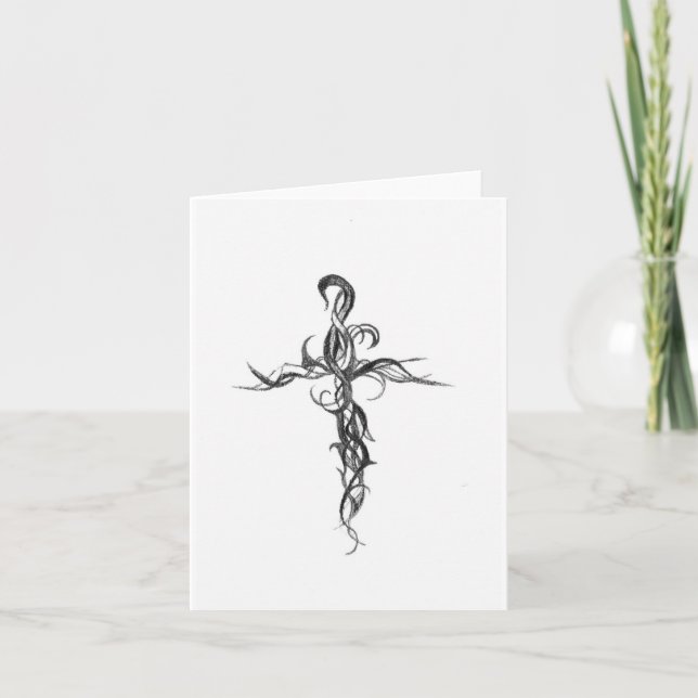 Tarjeta Notecard cruzado complejo (Anverso)