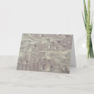 Tarjeta Notecard de arena morada