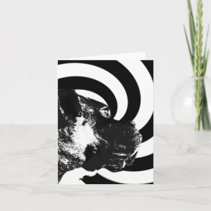 Tarjeta Notecard de arte pop de boxeo