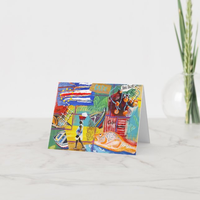 Tarjeta Notecard de Cabo Verde (Anverso)