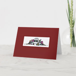 Tarjeta Notecard de "Dia de Los Muertos"/tarjeta en blanco