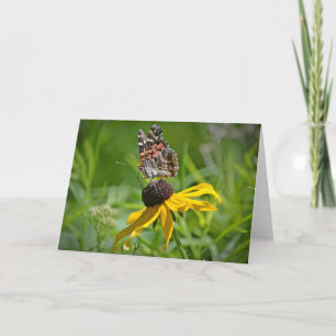 Tarjeta Notecard de flor de mariposa