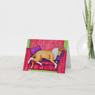 Tarjeta Notecard de la cabezada 4x6 del Smoothie