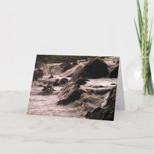 Tarjeta notecard de la cascada