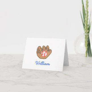 Tarjeta Notecard de la identificación del béisbol del Kat