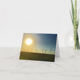Tarjeta notecard de la puesta del sol de Tejas
