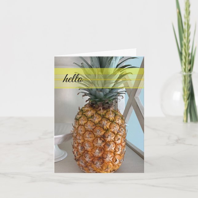 Tarjeta Notecard de piña tropical (Anverso)