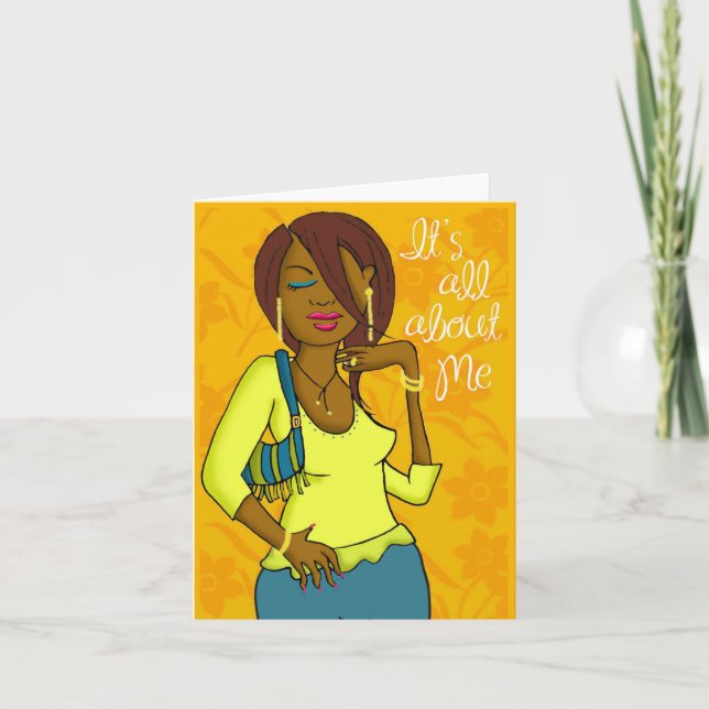 Tarjeta Notecard de Sassy Sista (Anverso)