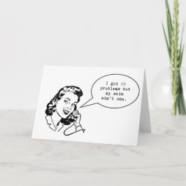 Tarjeta Notecard de Skincare… conseguí 99 problemas pero…