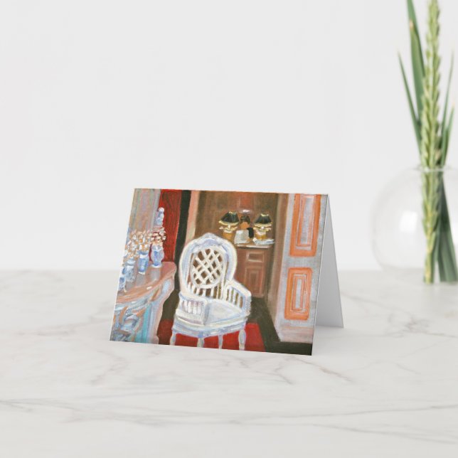 TARJETA NOTECARD DE TIENDA DE ANTIQUE PARIS (Anverso)