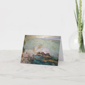 Tarjeta Notecard de un solo Bloom