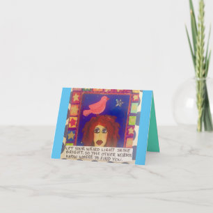 TARJETA NOTECARD-DEJA QUE TU LLUVIA LIGERA LÁCTEA LÁCTEA L