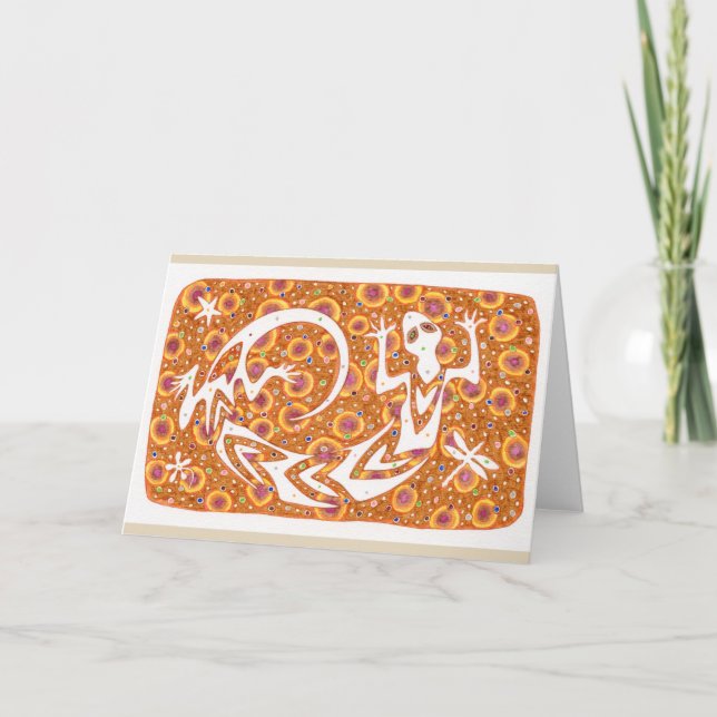 Tarjeta Notecard del "alcohol afortunado" (Anverso)