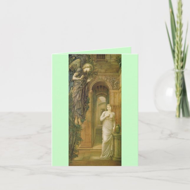 Tarjeta Notecard del ángel de guarda (Anverso)