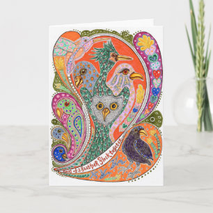 Tarjeta Notecard del Birds of a Feather