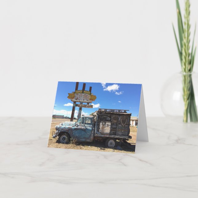 Tarjeta notecard del camión del tucumcari (espacio en (Anverso)