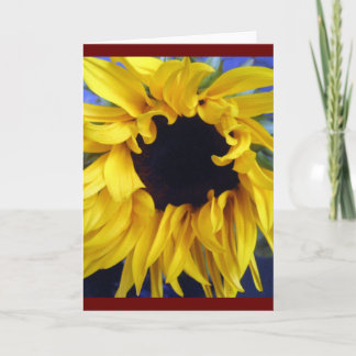Tarjeta notecard del girasol